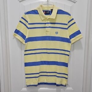 Chaps Short Sleeve Polo Shirt Striped